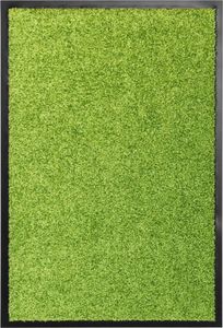vidaXL Wycieraczka z możliwością prania, zielona, 40 x 60 cm 1