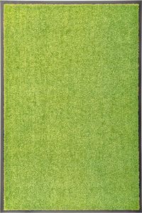vidaXL Wycieraczka z możliwością prania, zielona, 60 x 90 cm 1