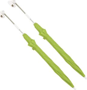 vidaXL Parasole do krzeseł turystycznych, 2 szt., zielone, 105 cm 2