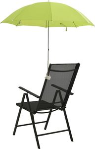 vidaXL Parasole do krzeseł turystycznych, 2 szt., zielone, 105 cm 3