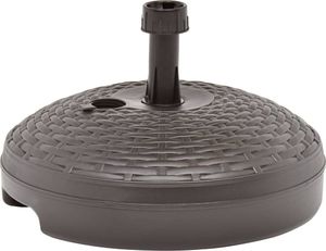 vidaXL Podstawa pod parasol, wypełniana wodą/piaskiem, 20 L, brązowa 3