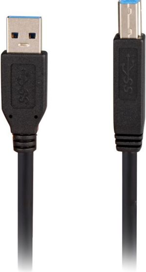 Kabel USB Sharkoon USB-A - USB-B 2 m Czarny (4044951015641) 1
