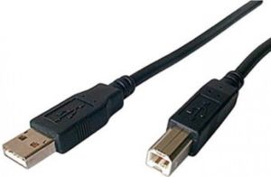 Kabel USB Sharkoon USB-A - USB-B 2 m Czarny (4044951015269) 1