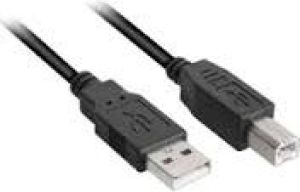 Kabel USB Sharkoon USB-A - USB-B 2 m Czarny (4044951015269) 4