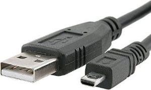 Kabel USB Sharkoon USB-A - miniUSB 3 m Czarny (4044951015580) 1