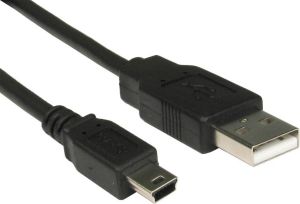 Kabel USB Sharkoon USB-A - miniUSB 3 m Czarny (4044951015580) 2