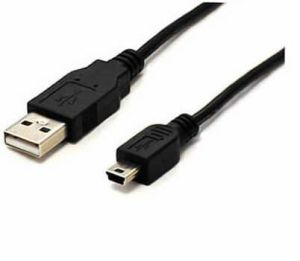 Kabel USB Sharkoon USB-A - miniUSB 1 m Czarny (4044951015566) 1