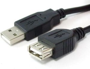 Kabel USB Sharkoon USB-A - USB-A 3 m Czarny (4044951015429) 1