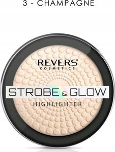 Revers Puder rozświetlający strobe 3 champagne 2