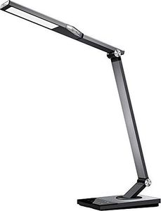 Lampka biurkowa TaoTronics TaoTronics 100% metalowa lampa LED ze światłem dziennym 12 W Sterowanie dotykowe 5 temperatur barwowych i 6 poziomów jasności, złącze USB 5 V 2 A do ładowania smartfonów / tabletów, żelaznoszary 1