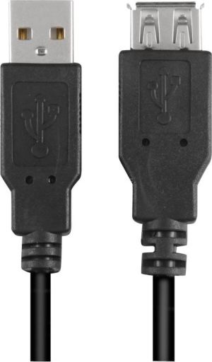Kabel USB Sharkoon USB-A - USB-A 2 m Czarny (4044951015412) 2