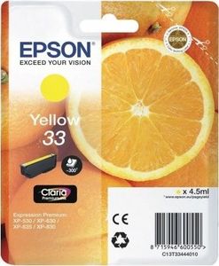 Tusz Epson Tusz Stylus T33 T3344 Yellow 4,5ml 1