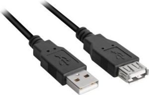 Kabel USB Sharkoon USB-A - USB-A 1 m Czarny (4044951015405) 3