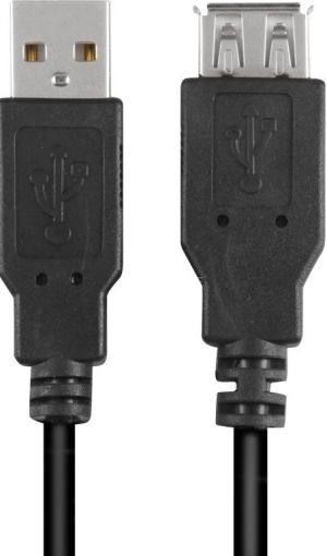 Kabel USB Sharkoon USB-A - USB-A 0.5 m Czarny (4044951015399) 2