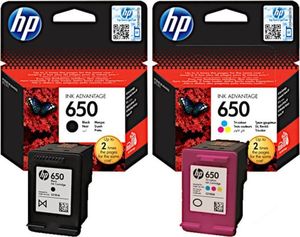 Tusz HP Zestaw tuszy HP 650 oryginalne czarny i kolorowy 1