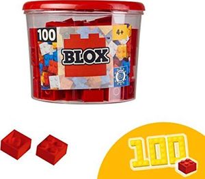 Simba Simba 104114111 Blox, czerwone klocki Made in Italy, 4 szt., w tym do przechowywania, najwyższa jakość iw 100% kompatybilne ze znanymi elementami do zabawy 1