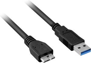 Kabel USB Sharkoon USB-A - 3 m Czarny (4044951015726) 1