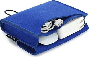 Torba NIDOO NIDOO filcowe etui do przechowywania etui pokrowiec na zasilacz MacBook, mysz, telefon, kabel, dysk SSD, etui na dysk twardy, power bank i inne akcesoria, niebieski 1