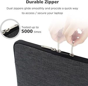 Etui NIDOO NIDOO 17-calowy wodoodporny pokrowiec na laptopa Pokrowiec na notebooka Pokrowiec na 17,3-calowy HP Pavilion 17 / HP 17 / 17,3-calowy Dell Inspiron 17 (ciemnoszary) 4