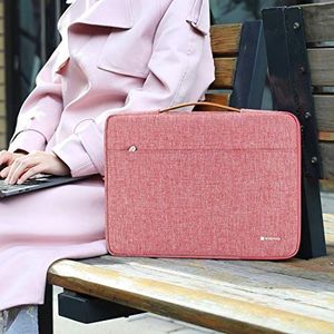 Torba NIDOO NIDOO torba na laptopa 12,5 cala teczka torebka Pokrowiec na iPada Pro 12,9 cala 2016 2017/13,3 cala MacBook Pro / 13,5 cala Surface Laptop 2 / 13,3 cala Lenovo ThinkPad X395 Yoga S940, czerwony 6