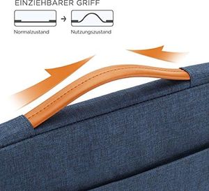 Torba NIDOO NIDOO torba na laptopa 12,5 cala teczka torebka Pokrowiec na 12,9 iPada Pro 2016 2017/13,3 MacBook Pro / 13,5 Surface Laptop 2 / 13,3 Lenovo Yoga S730 730 ThinkPad X390, niebieski 2