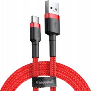 Kabel USB Baseus USB-A - USB-C 1 m Czerwony (SB5710) 1
