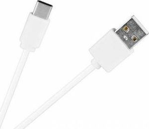 Kabel USB Vexin USB-A - USB-C 1 m Biały (vx4972) 1