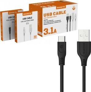 Kabel USB Vexin USB-A - USB-C 1.2 m Czarny (vx4934) 1