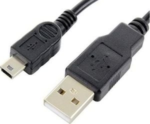 Kabel USB Vexin USB-A - miniUSB 1 m Czarny (vx3965) 1