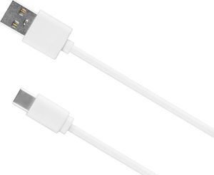 Kabel USB Kruger&Matz USB-A - USB-C 0.8 m Biały (KM0363) 1