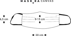 MASKKA Maska maseczka ochronna Canvas ze 100% lnu 1583 5