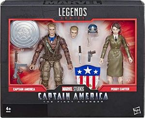 Figurka Hasbro Hasbro Marvel Legends Series Captain America: The First Avenger, 15 cm figurki Kapitan Ameryka i Peggy Kartar do filmu, 2 sztuki 1