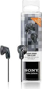 Słuchawki Sony Słuchawki douszne Sony MDR-E9LP (kabel 1,2 m, magnes neodymowy, do odtwarzaczy MP3, Walkman, iPod) czarne 1
