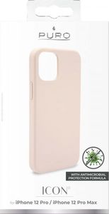PURO ICON Anti-Microbial Cover - Etui iPhone 12 / 12 Pro (różowy) 5