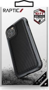 X-Doria Raptic Lux - Etui aluminiowe iPhone 12 Pro Max (Drop test 3m) (Black Carbon Fiber) 7