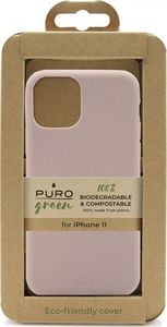PURO Green Compostable Eco-friendly Cover - Ekologiczne etui iPhone 12 Mini (piaskowy róż) 3