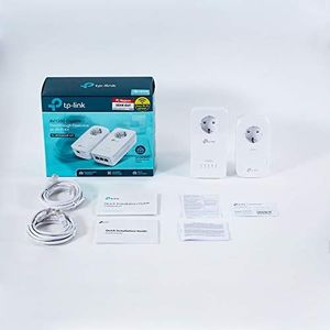 Adapter powerline TP-Link Zestaw adapterów Powerline Gigabit WLAN WiFi TP-Link z gniazdem AV1300 AC1350 TL-WPA8630P KIT (idealny do strumieniowego przesyłania multimediów, Wifi Clone, MU-MIMO, kontroli aplikacji, 4 porty Gigabit, plug play, tryb AP) biały 7