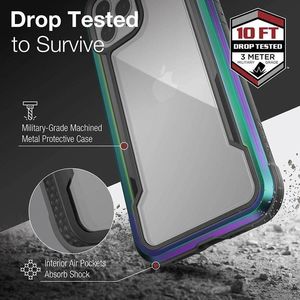 X-doria X-Doria Raptic Shield - Etui aluminiowe iPhone 12 Pro Max (Drop test 3m) (Iridescent) uniwersalny 9