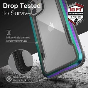 X-doria X-Doria Raptic Shield - Etui aluminiowe iPhone 12 Mini (Drop test 3m) (Iridescent) uniwersalny 9