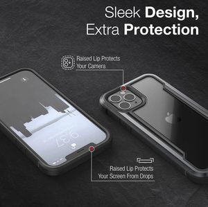 X-doria X-Doria Raptic Shield - Etui aluminiowe iPhone 12 Pro Max (Drop test 3m) (Black) uniwersalny 10