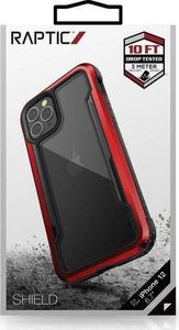 X-doria X-Doria Raptic Shield - Etui aluminiowe iPhone 12 Pro Max (Drop test 3m) (Red) uniwersalny 7