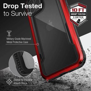X-doria X-Doria Raptic Shield - Etui aluminiowe iPhone 12 Pro Max (Drop test 3m) (Red) uniwersalny 9