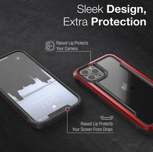 X-doria X-Doria Raptic Shield - Etui aluminiowe iPhone 12 Pro Max (Drop test 3m) (Red) uniwersalny 10