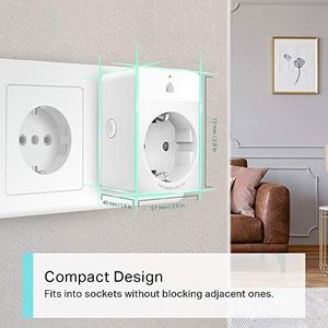 TP-Link TP-Link Kasa Amazon Alexa akcesorium Gniazdo Smart Home WiFi KP105 (UE) (Mini Design, praca z Google Home i SmartThings, zdalny dostęp, harmonogramy, bez koncentratora, aplikacja Kasa) 6