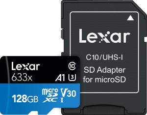 Karta Lexar 633x MicroSDXC 128 GB Class 10 UHS-I/U3 A1 V30 (LSDMI128BB633A) 1