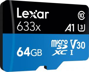 Karta Lexar 633x MicroSDXC 64 GB Class 10 UHS-I/U3 A1 V30 (LSDMI64GBB633A) 3