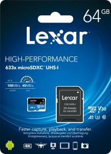 Karta Lexar 633x MicroSDXC 64 GB Class 10 UHS-I/U3 A1 V30 (LSDMI64GBB633A) 4