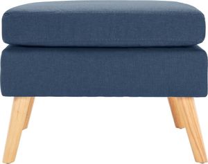 vidaXL Podnóżek, niebieski, tapicerowany tkaniną 2