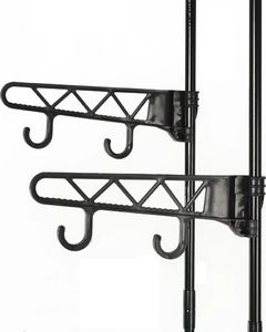 vidaXL Stojak na ubrania, stal i włóknina, 55 x 28,5 x 175 cm, czarny 5