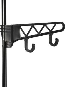 vidaXL Stojak na ubrania, stal i włóknina, 55 x 28,5 x 175 cm, czarny 6